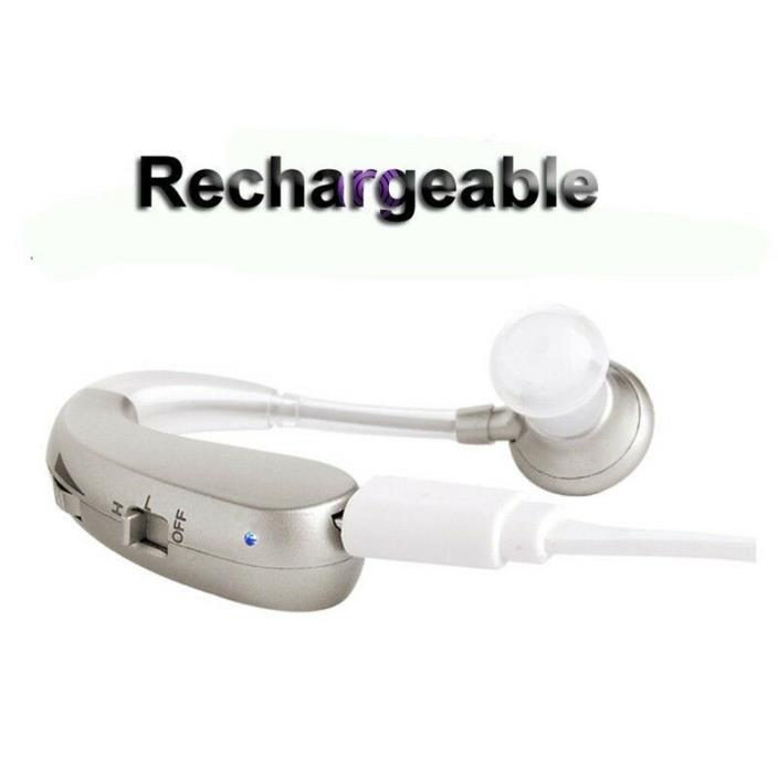 US Rechargeable Digital Hearing Aid Severe Loss BTE Ear Aids High-Power Gift