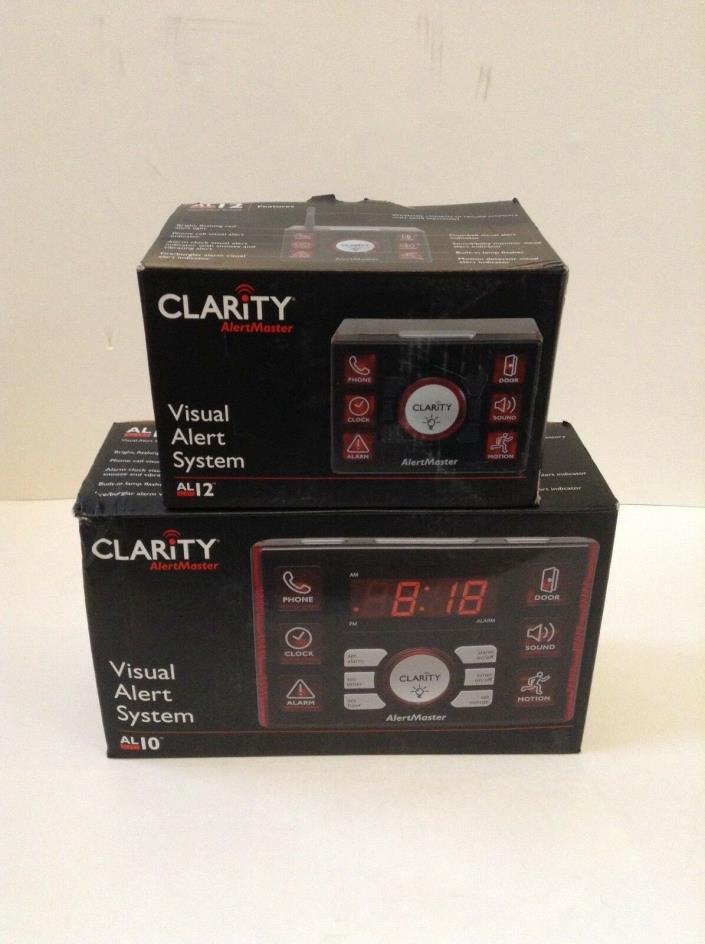 New Clarity Alertmaster Visual Alert System AL 10 AL 12 NIB lot of2