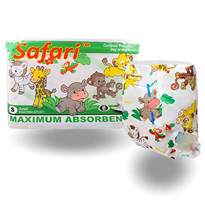 Rearz - Safari - Adult Diaper 12 Pack Medium