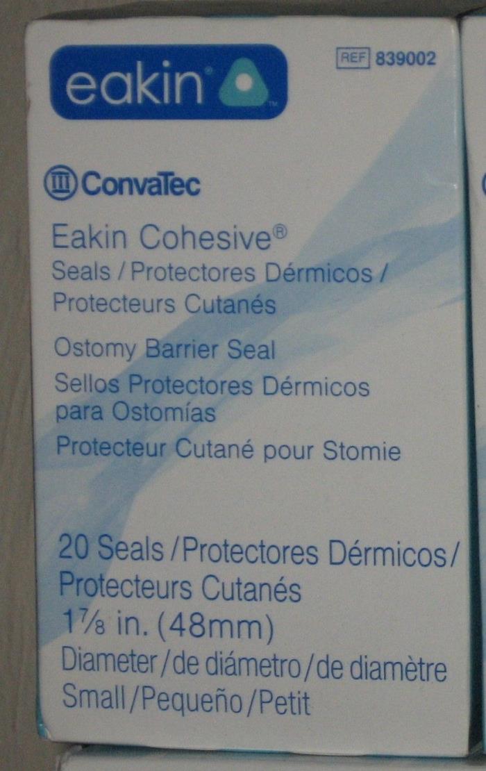 CONVATEC 839002 EAKIN COHESIVE STOMA OSTOMY BARRIER SEALS 1 7/8