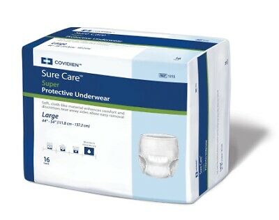 Sure Care Disposable Underwear Pull On LARGE 1215 64 /Case