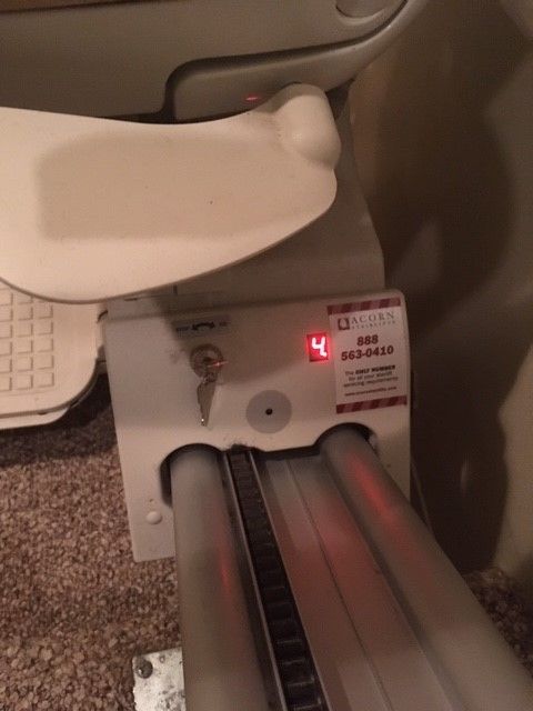ACORN SUPERGLIDE 130 STAIRLIFT Straight Mobility,12 step, power back up, remote