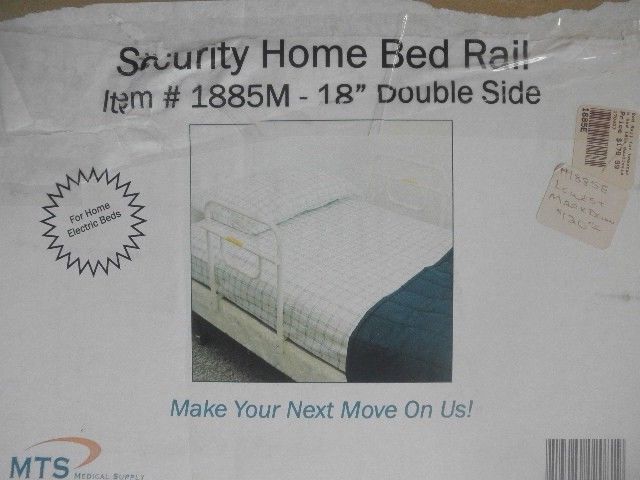MTS Medical Supply Double Security Bed Rail, 18 Inch NIB