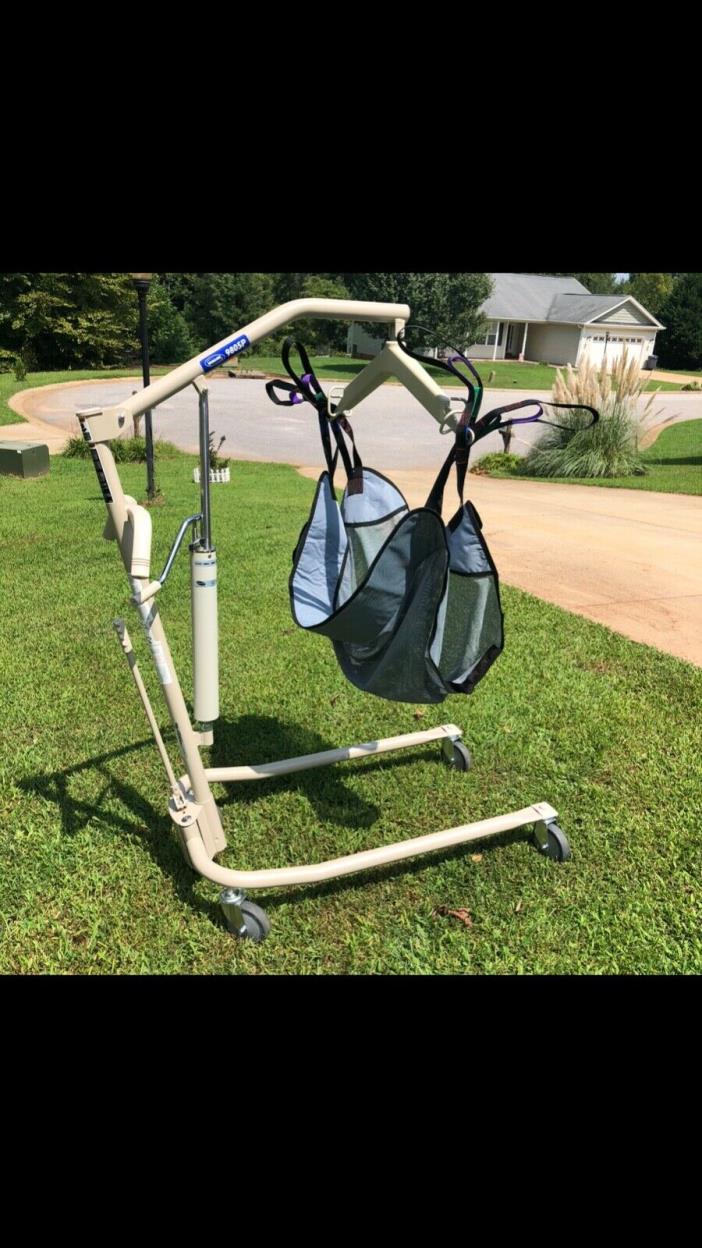 hydraulic patient lift with full body mesh sling