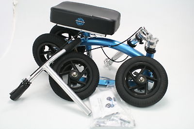 KneeRover QUAD Jr All Terrain Knee Walker Knee Scooter Metallic Blue QJ-10