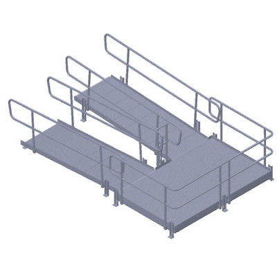 Prairie View Industries Ramp to Switchback Landing to Rise