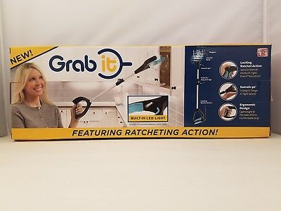 Grab It | Reaching Tool with Ratcheting Action & LED | As Seen on TV | GB011124
