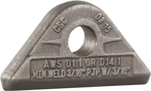 MAG-Mate PE0150 Weld-On Pad Eye, 1-1/2 Tons Working Load Limit, 2000 lb, Grey