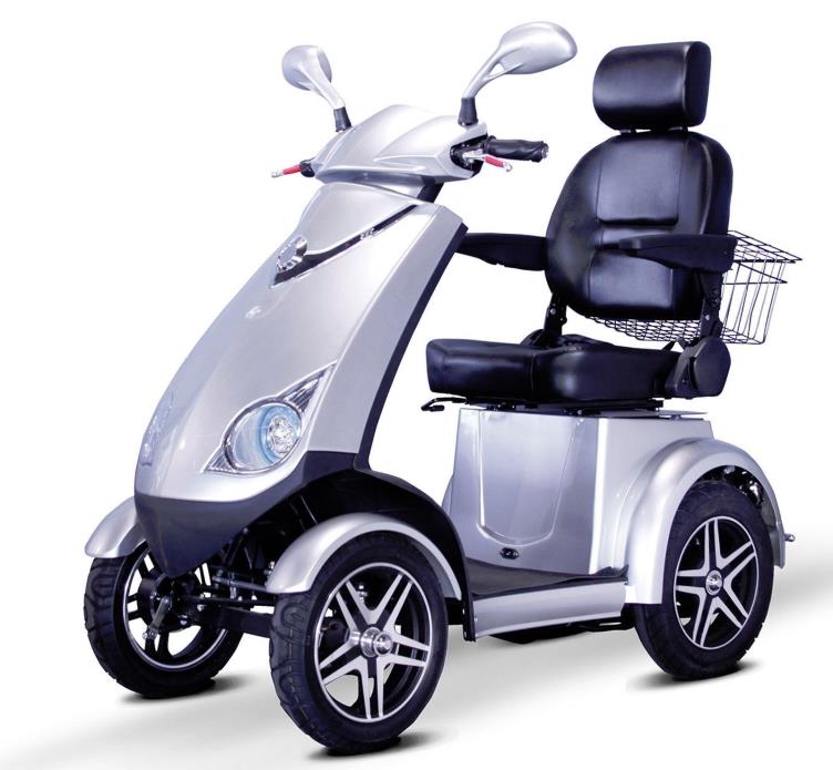 Silver Speedy EW-72 Fast 4 Wheel Mobility Scooter, Goes Up To 15 mph, 500 lb
