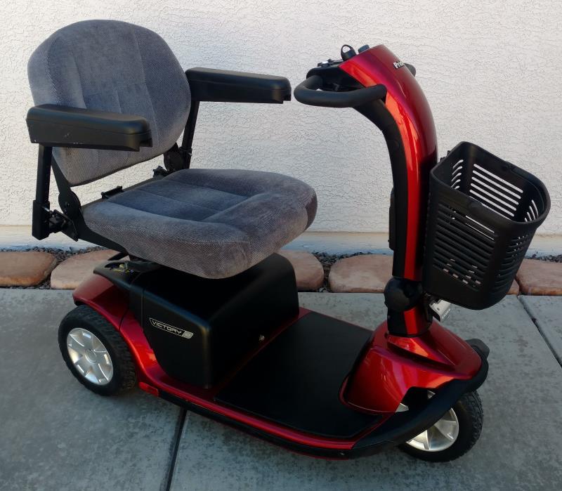 Pride Victory 10 Portable 3 Wheel Power Mobility Scooter