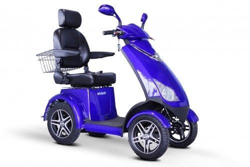 NEW EWheels EW-72 Electric 4 Wheel Mobility Scooter - Goes up to 15 MPH! - Blue