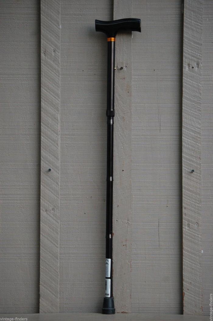 Adjustable Aluminum Walking Cane by Drive Black w Copper Trim Approx. 33
