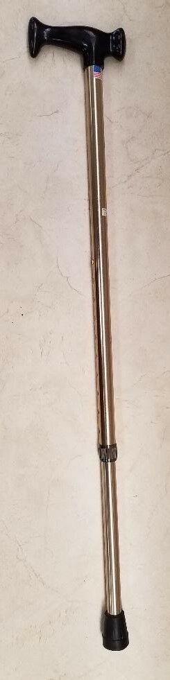 SAI Brass Finish Aluminum Adjustable Cane 250 Pound Capacity