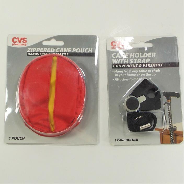 Cane Accessory Lot Pouch And Cane Holder With Strap CVS New In Package (b)