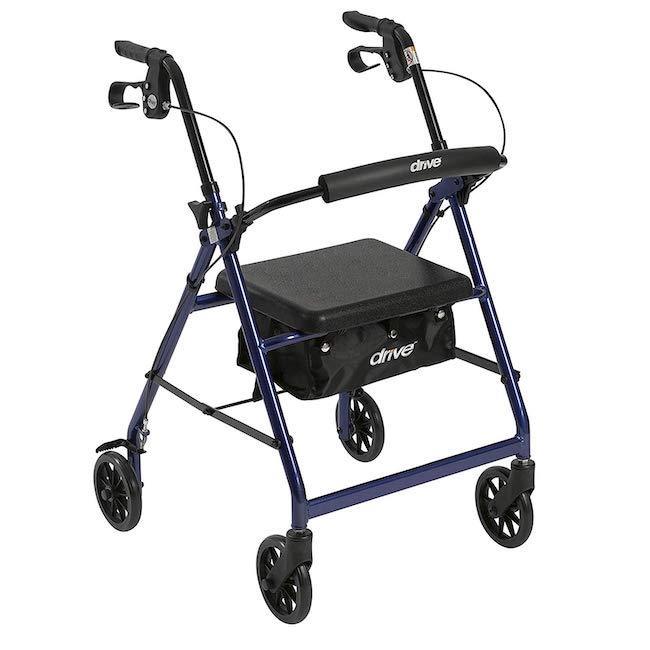 Rollator Walker Bariatric Rolling Drive Aluminum Medical Transfer Chair Handicap