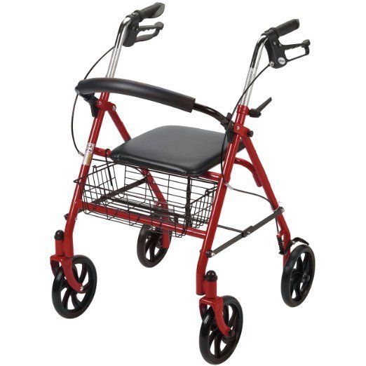 Medical Supplies Walkers Equipment Wheeled Rollator Handicap Seat Drive Basket