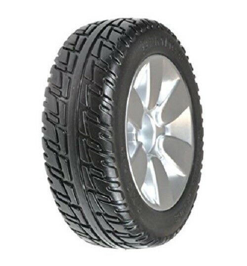 Jazzy Drive Wheels, 1 OEM Black Tire/Silver Mag Rim, Flat Free, Fits 6 Models