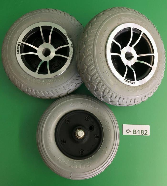 Rear Wheels & Front Tire Assembly for Merits Pioneer 1 Power Scooter #B182