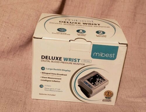 Wrist Blood Pressure Monitor with Talking Function BP Cuff Meter with Display ..