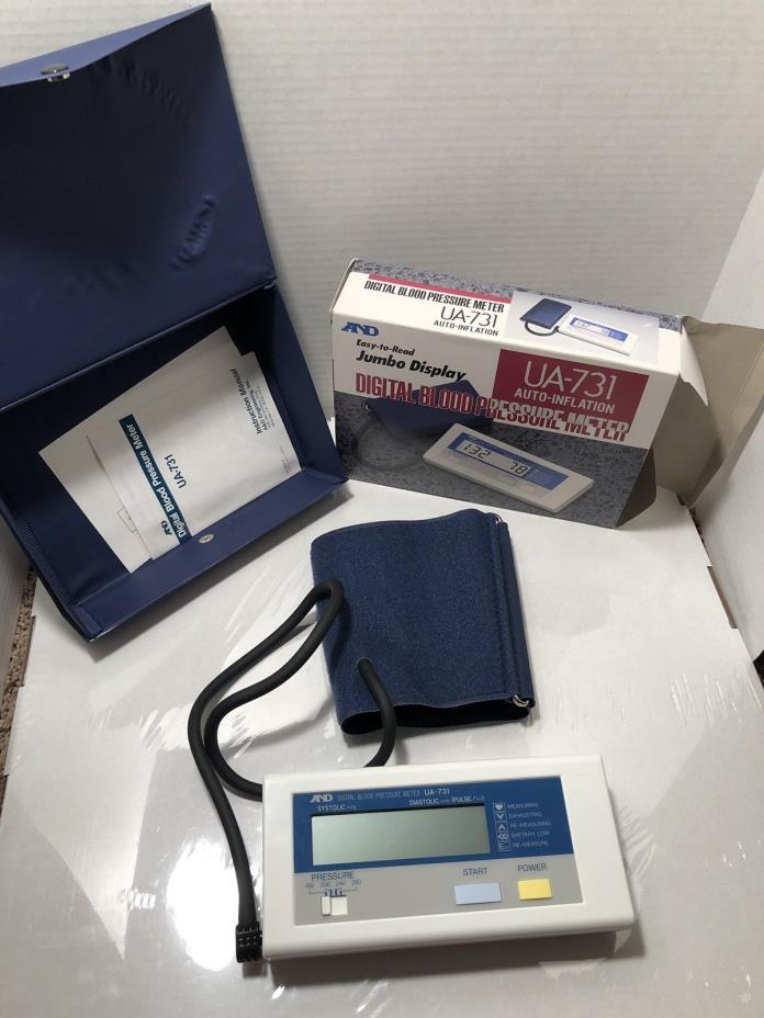 A&D Engineering UA-731 Digital Blood Pressure Meter Jumbo Display, Tested Works