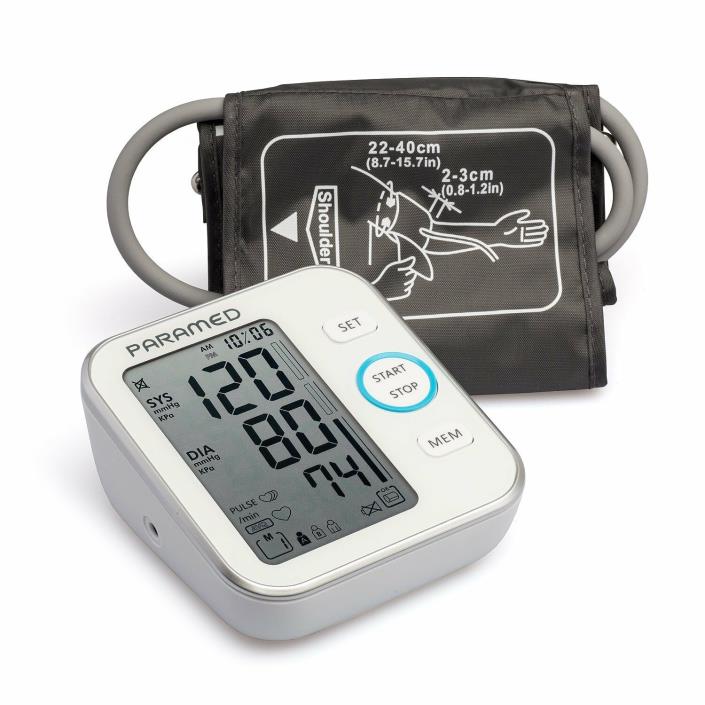 Blood Pressure Monitor by Paramed: Accurate Automatic Upper Arm Bp Machine &