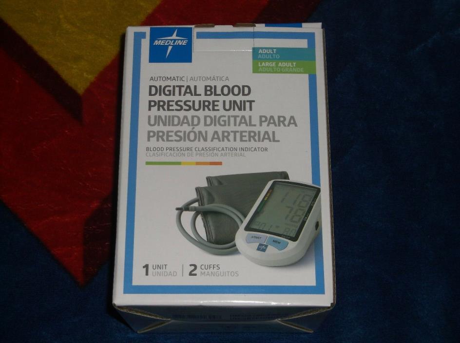 MEDLINE AUTOMATIC DIGITAL BLOOD PRESSURE UNIT ADULT 2 CUFFS  MODEL MDS3001PLUS
