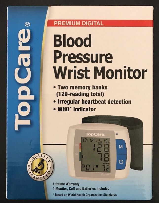 NEW in Box- TopCare Ultra Digital Blood Pressure Wrist Monitor 87-775-001