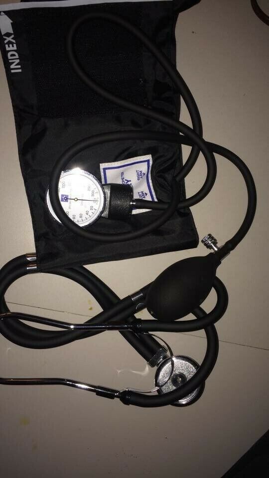 new blood pressure cuff and stethoscope