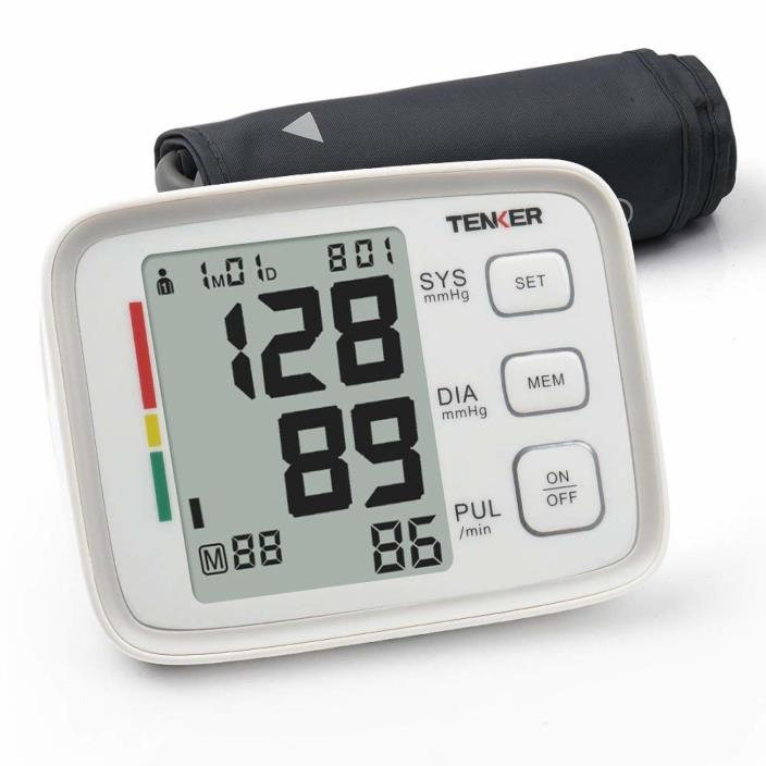 Automatic Upper Arm Blood Pressure Monitor Digital Cuff Push Button FDA Approved