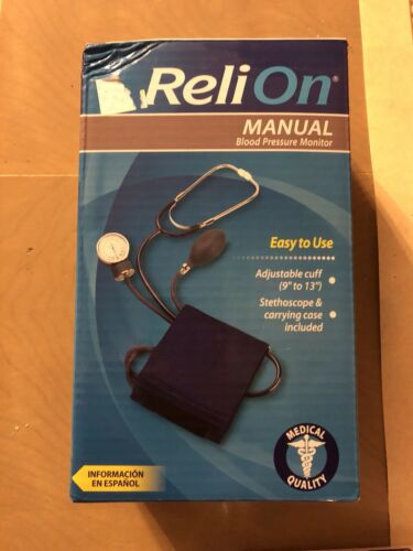 ReliOn Manual Blood Pressure Monitor (Brand New Factory Sealed)