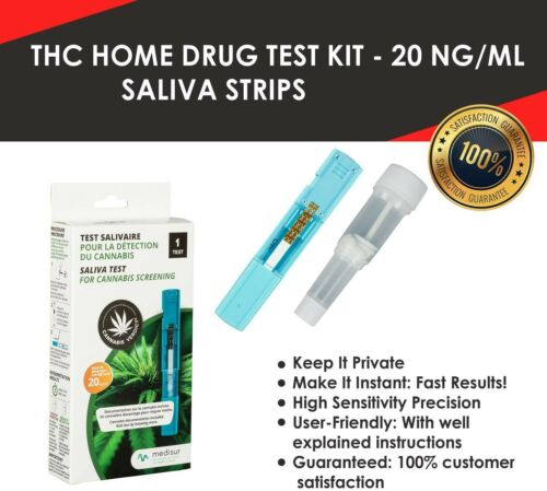 THC Drug Test Kit - weed cannabis pot THC home Testing Licensed Health Canada