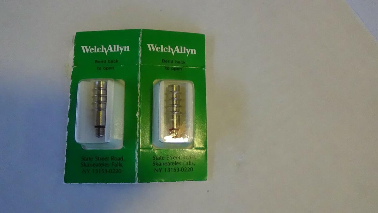 2 Brand New Welch Allyn Replacement Light Bulb Lamps 07800