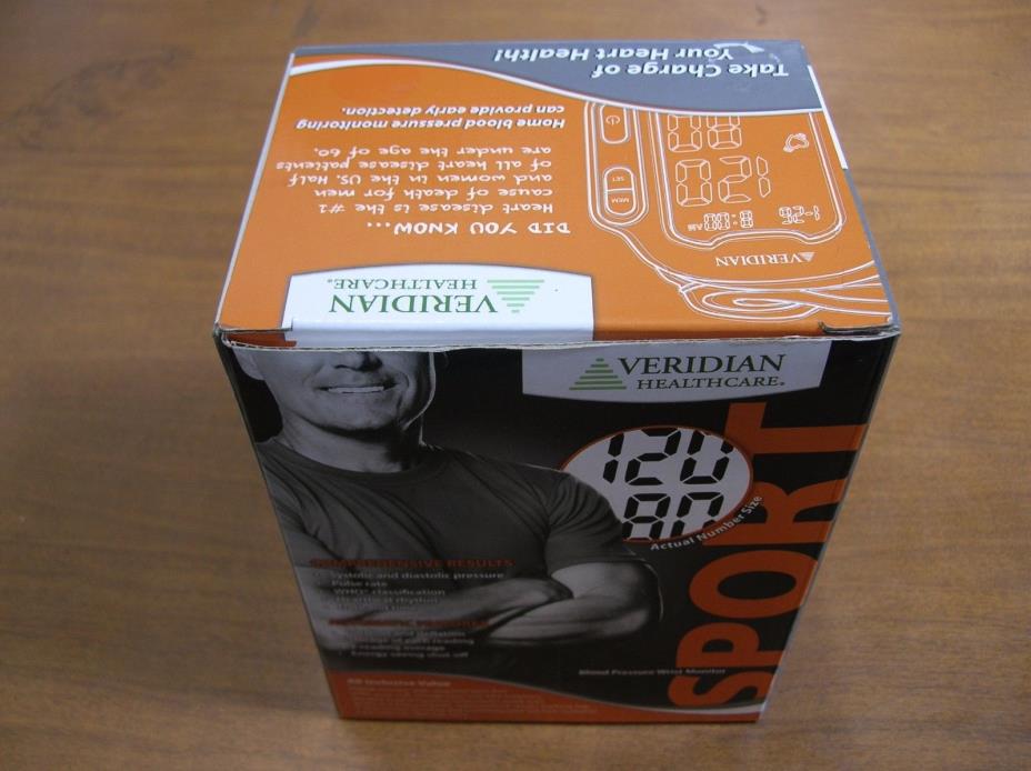 Veridian Healthcare Sport Wrist Blood Pressure Monitor - Easy Fast 35 Seconds