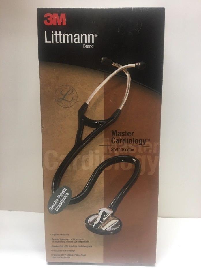 Cardiology Littmann Master Stethoscope 3M Smoke Finish Chestpiece Black Tube 27