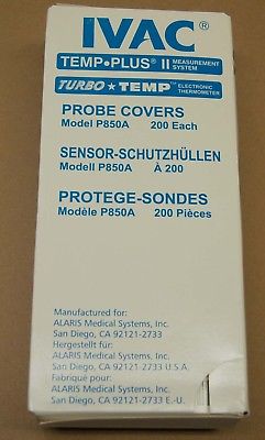 IVAC TURBO TEMP PLUS II Thermometer Probe Covers, P850A, Box of 200