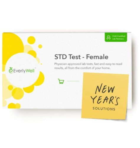 EverlyWell At Home STD Test Female Sealed Physician approved easy to read