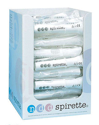NDD Spirette Mouthpieces Case of 200 Individually Wrapped Brand New 2050-5