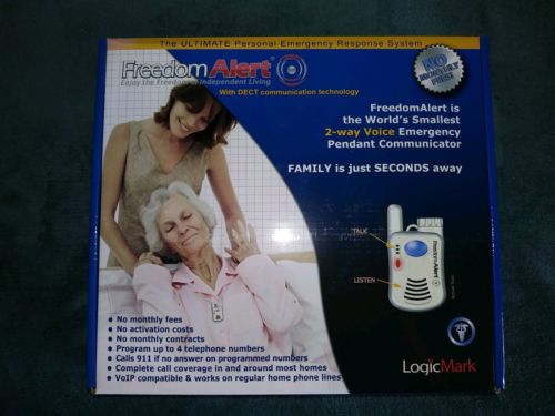 LogicMark Freedom Alert Elderly Emergency Personal Response System 35911, NEW !