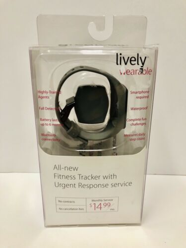 New GreatCall Lively Wearable Fitness Tracker w/ Urgent Response Gray Great Call