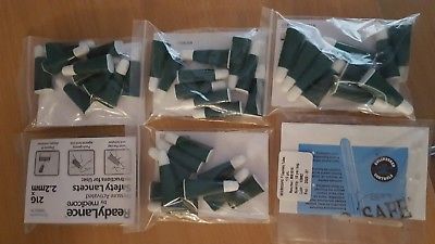50 ReadyLance Safety Lancets + 10 Microsafe Capilliary Tubes 15UL NEW UNEXPIRED