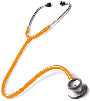 Neon Orange Stethoscope Clinical Lite Series Single Tube Prestige Medical 121