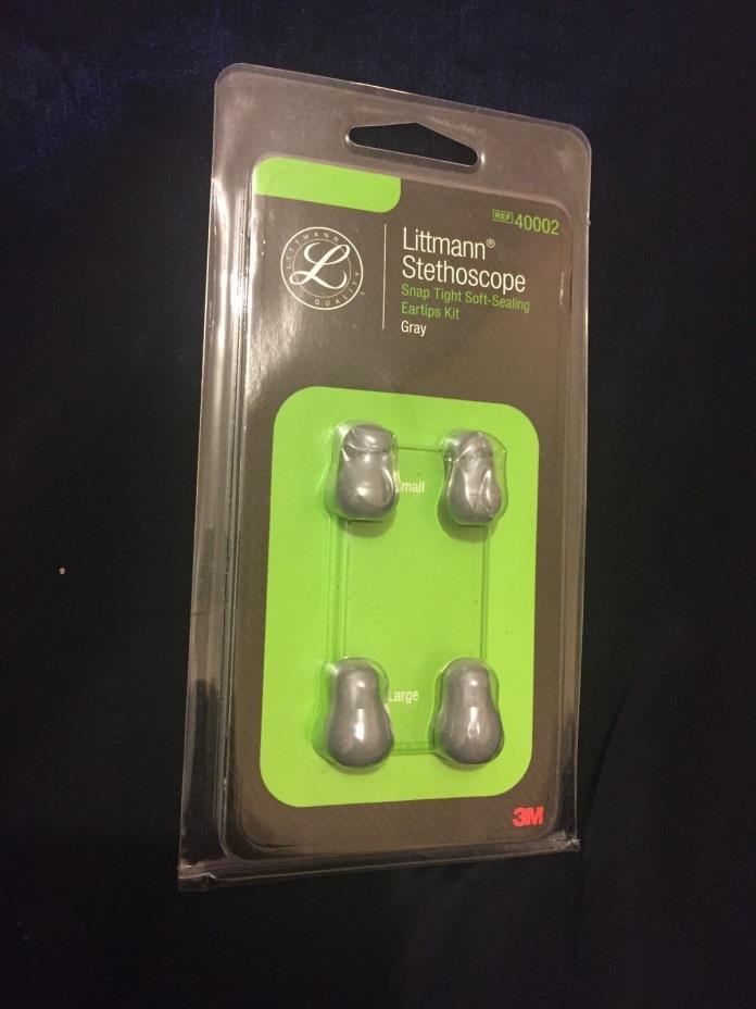 Littmann Stethoscope Eartip Kit Snap Tight Soft Seal Grey**40002** Small & Large