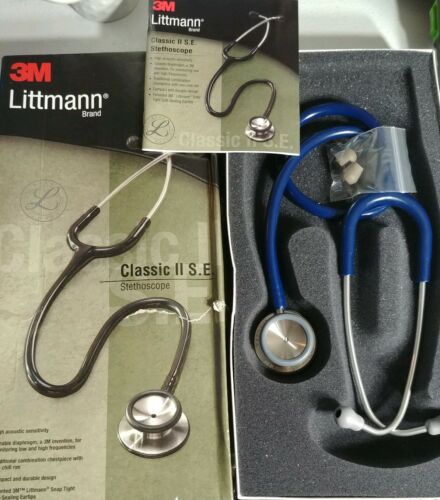 Lightly Used 3M Littmann Classic II SE Navy Blue Stethoscope