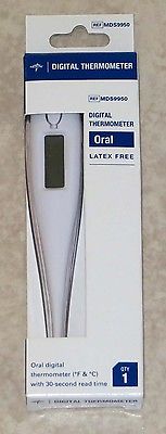 MEDLINE Oral Digital Thermometer 30 Seconds Read Time: Degrees F & C: Brand NEW