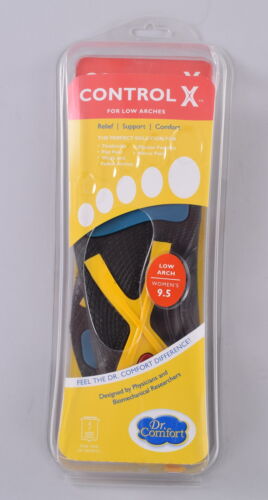 Dr. Comfort Inserts Control X Womens 9.5 Low Arch Orthotic Support Insoles
