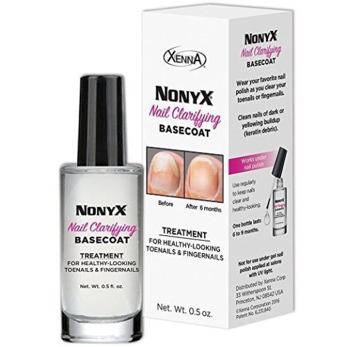 Xenna Nonyx Nail Clarifying Basecoat Treatment 0.5oz Bottle Keratin Yellow Nails