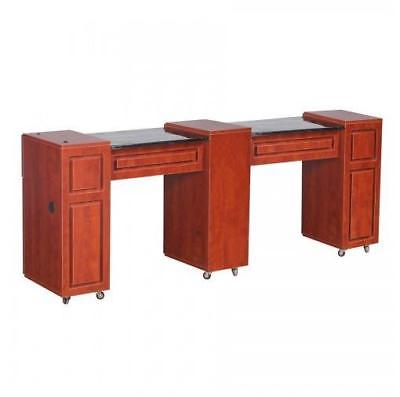 Double Nail Table - Classic Cherry
