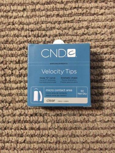 CND-size 7- Creative Nail Design White Velocity Tips - 50 Ct