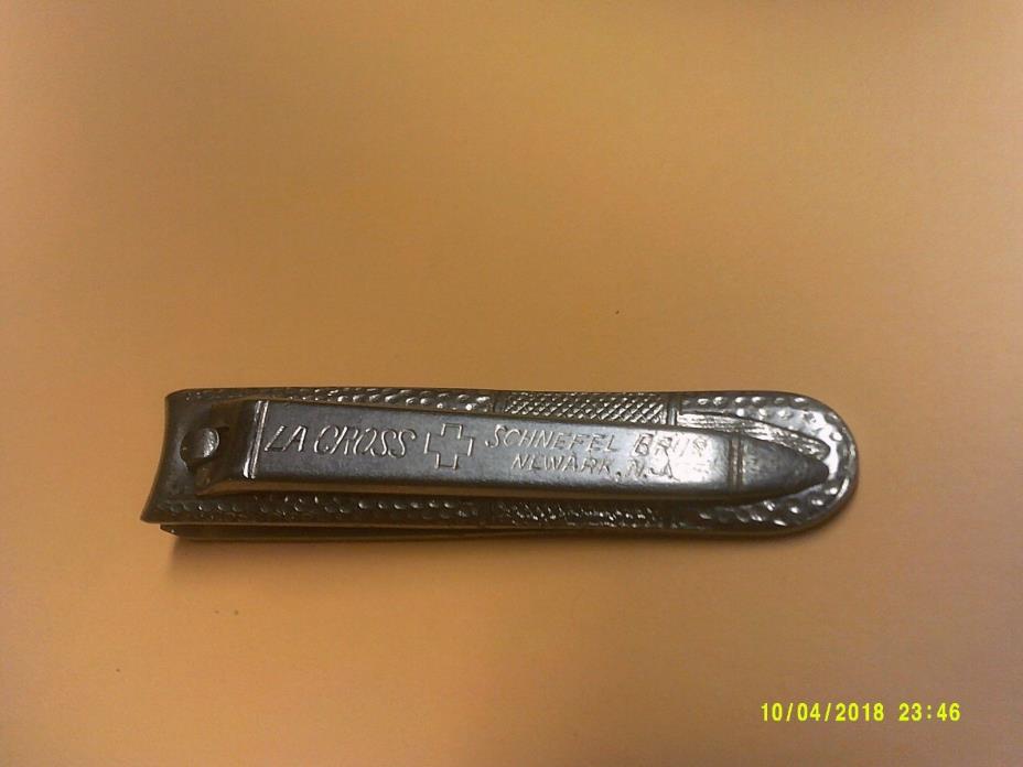 Antique La Cross Schnefel Bros Nail Clippers Newark NJ Free Shipping and Returns