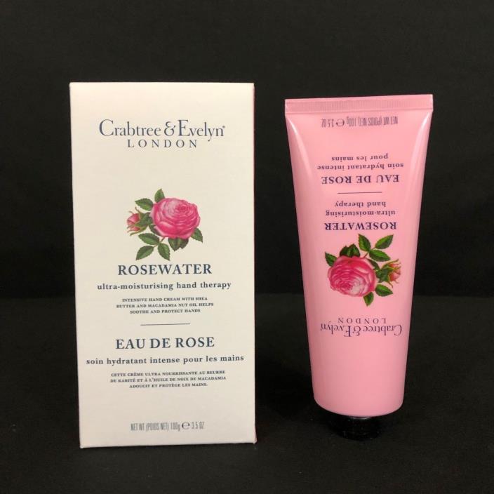 Crabtree Evelyn Rosewater Ultra Moisturizing Hand Therapy 100 ml Skin Shea